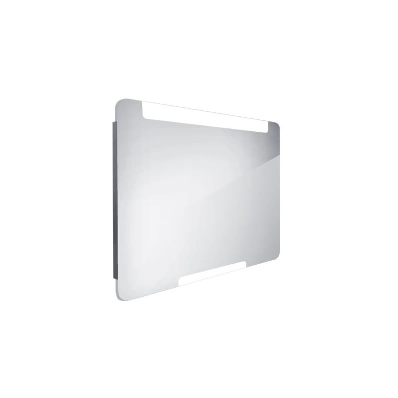 Zrcadlo bez vypínače Nimco 90x70 cm hliník ZP 22019