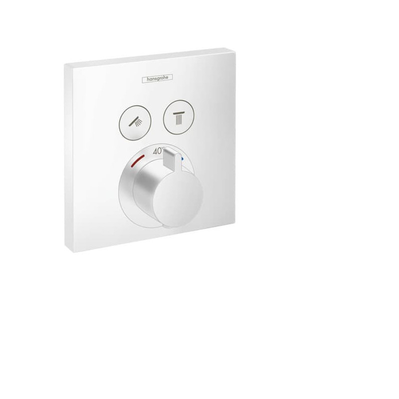 Sprchová a vanová baterie Hansgrohe ShowerSelect bez podomítkového tělesa matná bílá 15763700