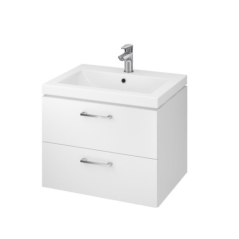 Koupelnová skříňka s umyvadlem Cersanit LARA 59,4x46x44,7 cm bílá lesk S801-147-DSM