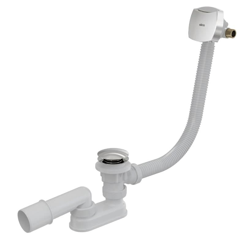 Vanový sifon click/clack Alca s napouštěním přepadem, 57 cm, chrom A508CKM