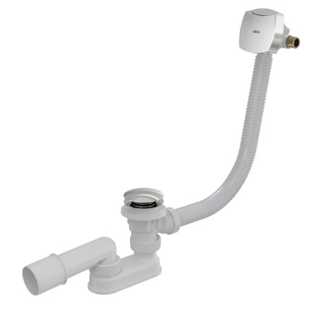 Vanový sifon click/clack Alca s napouštěním přepadem, 57 cm, chrom A508CKM