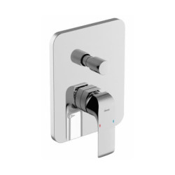 Sprchová a vanová baterie Ravak Flat bez podomítkového tělesa chrom X070123