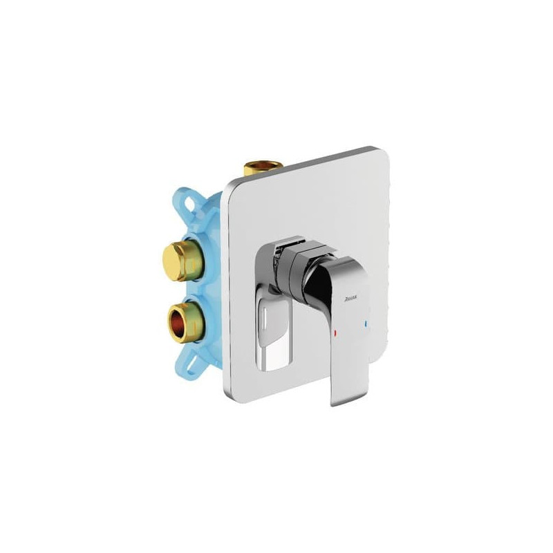 Sprchová a vanová baterie Ravak Flat bez podomítkového tělesa chrom X070124