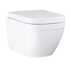 Wc s prkénkem softclose závěsné GROHE EURO-CERAMIC alpská bílá zadní odpad 39693000