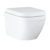 Wc s prkénkem softclose závěsné GROHE EURO-CERAMIC alpská bílá zadní odpad 39693000