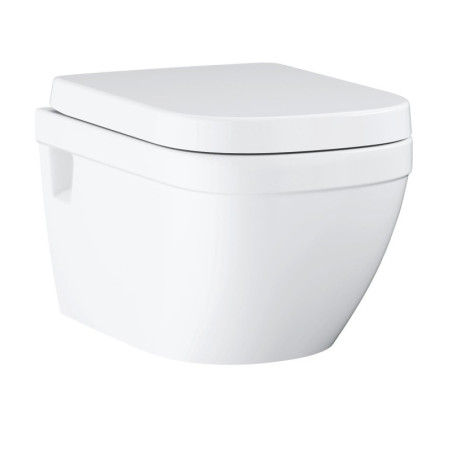 Wc s prkénkem softclose závěsné GROHE EURO-CERAMIC alpská bílá zadní odpad 39703000