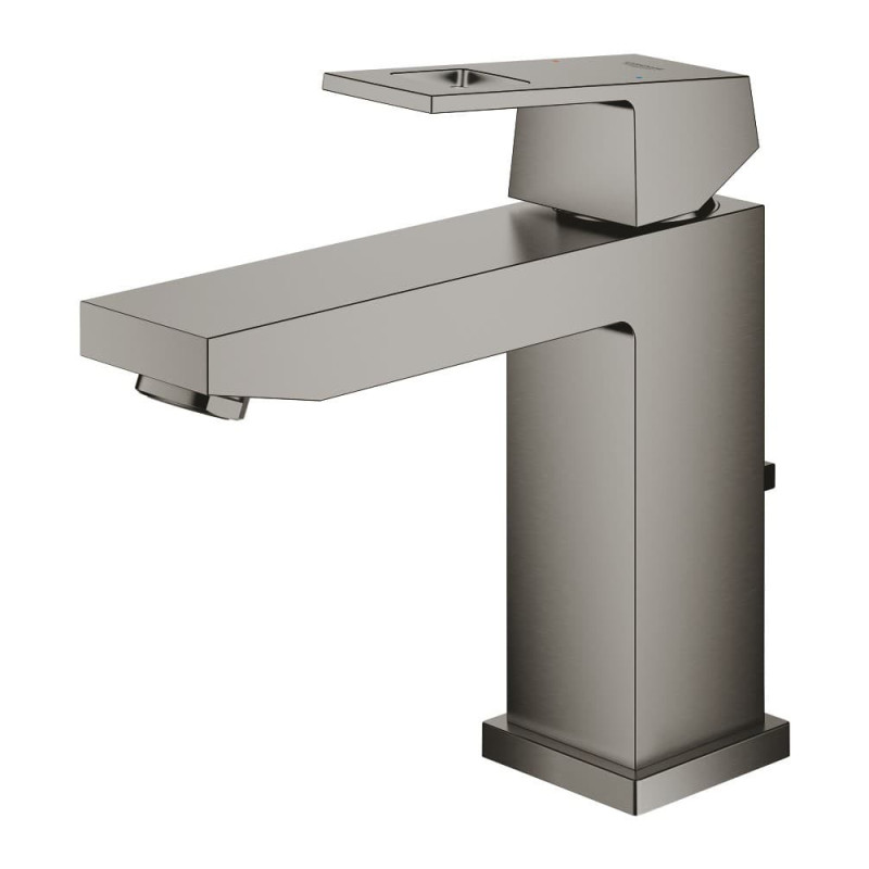 Umyvadlová baterie GROHE Eurocube s výpustí kartáčovaný Hard Graphite 23445AL0