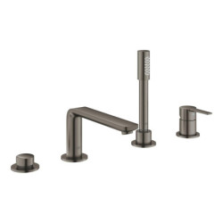 Vanová baterie GROHE Lineare se sprchovým setem kartáčovaný Hard Graphite 19577AL1