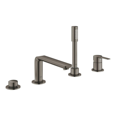 Vanová baterie GROHE Lineare se sprchovým setem kartáčovaný Hard Graphite 19577AL1