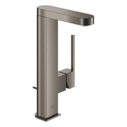 Umyvadlová vysoká baterie GROHE Plus s otočným ramínkem kartáčovaný Hard Graphite 23851AL3