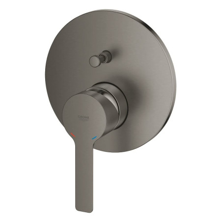 Sprchová a vanová baterie GROHE Lineare bez podomítkového tělesa kartáčovaný Hard Graphite 24064AL1