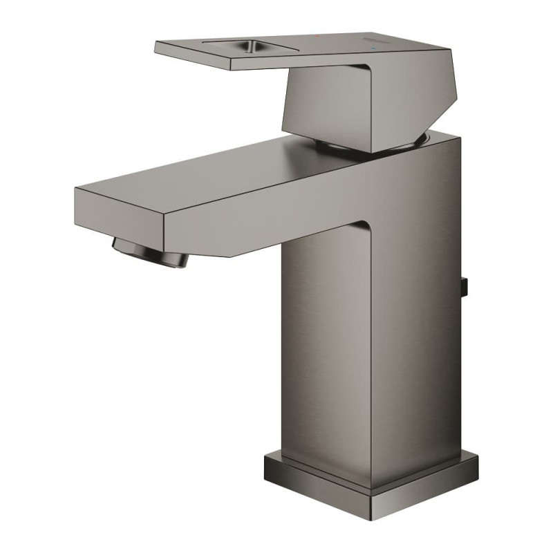 Umyvadlová baterie GROHE Eurocube s výpustí kartáčovaný Hard Graphite 23127AL0