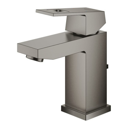 Umyvadlová baterie GROHE Eurocube s výpustí kartáčovaný Hard Graphite 23127AL0