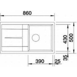 Dřez Blanco Metra 5 S antracit 513212