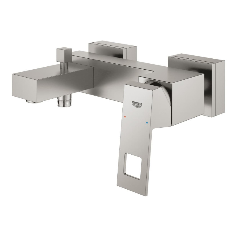 Vanová baterie GROHE Eurocube bez sprchového setu 150 mm supersteel 23140DC0