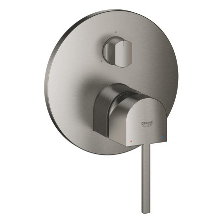 Sprchová a vanová baterie GROHE Plus bez podomítkového tělesa kartáčovaný Hard Graphite 24093AL3