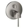Sprchová a vanová baterie GROHE Plus bez podomítkového tělesa kartáčovaný Hard Graphite 24093AL3