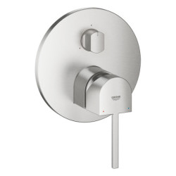 Sprchová a vanová baterie GROHE Plus bez podomítkového tělesa supersteel 24093DC3