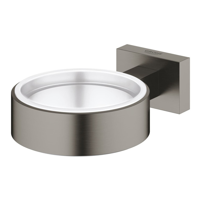 Držák skleniček GROHE Essentials Cubebez skleničky kartáčovaný Hard Graphite 40508AL1