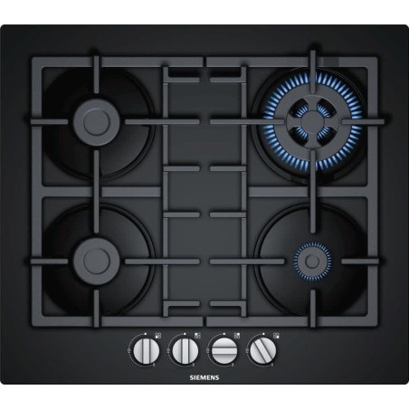Siemens iQ300, Plynová varná deska, 60 cm, Černá, EN6B6HB90