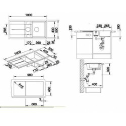 Dřez Blanco Metra 6 S antracit 513053