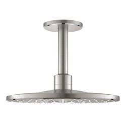 Hlavová sprcha GROHE Rainshower SmartActive strop včetně sprchového ramena supersteel 26477DC0