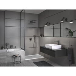 Rohový ventil GROHE Eurocube 1/2"x3/8" s krytkou kartáčovaný Hard Graphite 22012AL0