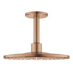 Hlavová sprcha GROHE Rainshower SmartActive strop včetně sprchového ramena kartáčovaný Warm Sunset 26477DL0