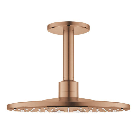 Hlavová sprcha GROHE Rainshower SmartActive strop včetně sprchového ramena kartáčovaný Warm Sunset 26477DL0