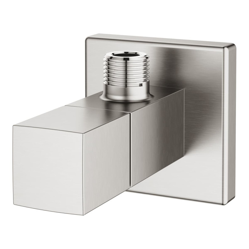 Rohový ventil GROHE Eurocube 1/2"x3/8" s krytkou supersteel 22012DC0