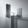 Hlavová sprcha GROHE Rainshower Cube na stěnu včetně sprchového ramena supersteel 26564DC0