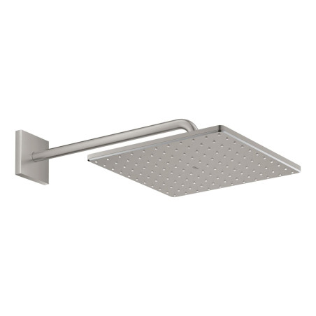 Hlavová sprcha GROHE Rainshower Cube na stěnu včetně sprchového ramena supersteel 26564DC0