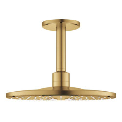 Hlavová sprcha GROHE Rainshower SmartActive strop včetně sprchového ramena kartáčovaný Cool Sunrise 26477GN0