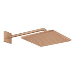 Hlavová sprcha GROHE Rainshower Cube na stěnu včetně sprchového ramena kartáčovaný Warm Sunset 26564DL0