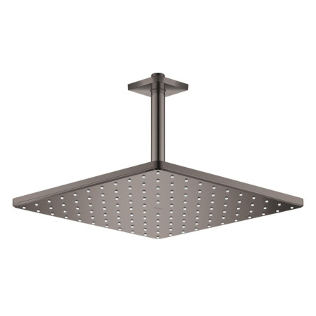 Hlavová sprcha GROHE Rainshower Cube strop včetně sprchového ramena Hard Graphite 26566A00