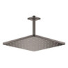 Hlavová sprcha GROHE Rainshower Cube strop včetně sprchového ramena Hard Graphite 26566A00