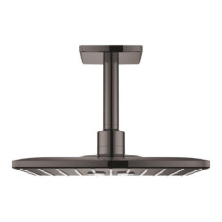 Hlavová sprcha GROHE Rainshower SmartActive Cube strop včetně sprchového ramena Hard Graphite 26481A00