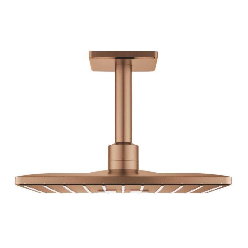 Hlavová sprcha GROHE Rainshower SmartActive Cube strop včetně sprchového ramena kartáčovaný Warm Sunset 26481DL0