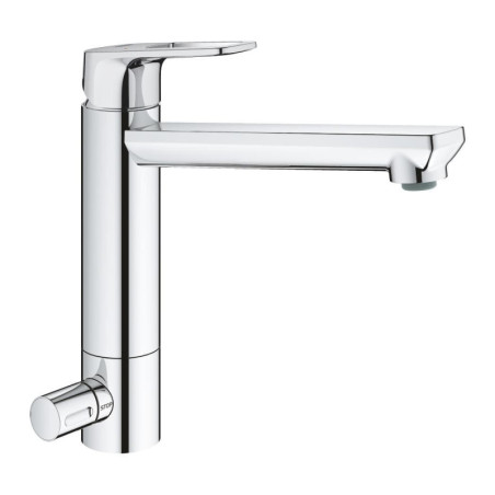 Dřezová baterie GROHE BauLoop s uzavíracím ventilem chrom 31713000