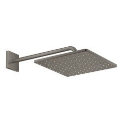Hlavová sprcha GROHE Rainshower Cube na stěnu včetně sprchového ramena kartáčovaný Hard Graphite 26564AL0