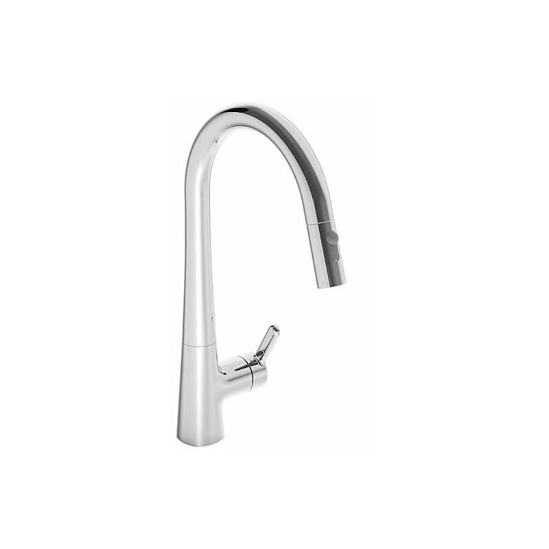 Dřezová baterie Hansa Designo s vytahovací sprškou, 2 proudy chrom 51362283