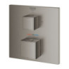 Sprchová a vanová baterie GROHE Grohtherm Cube bez podomítkového tělesa kartáčovaný Hard Graphite 24154AL0
