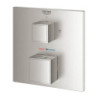 Sprchová a vanová baterie GROHE Grohtherm Cube bez podomítkového tělesa supersteel 24154DC0