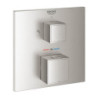 Sprchová a vanová baterie GROHE Grohtherm Cube bez podomítkového tělesa supersteel 24154DC0