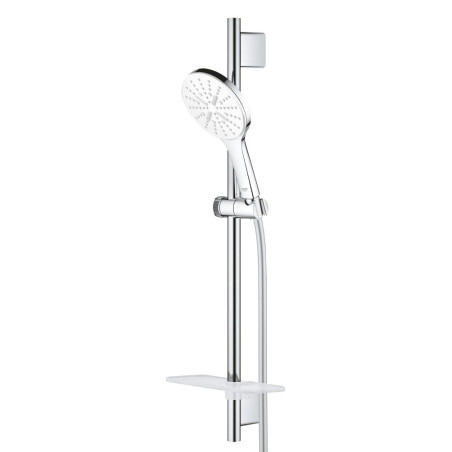 Sprchový set GROHE Rainshower SmartActive na stěnu s poličkou měsíční bílá 26576LS0
