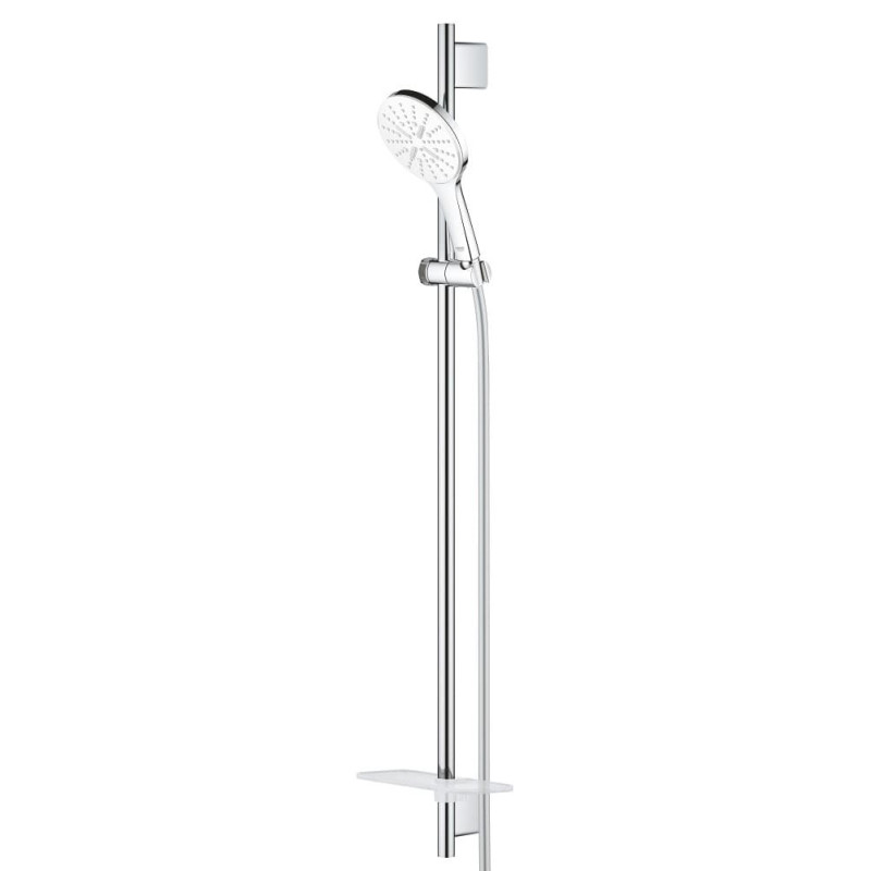 Sprchový set GROHE Rainshower SmartActive na stěnu s poličkou měsíční bílá 26578LS0