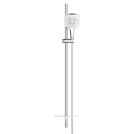 Sprchový set GROHE Rainshower SmartActive Cube na stěnu s poličkou měsíční bílá 26587LS0