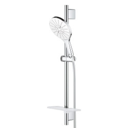Sprchový set GROHE Rainshower SmartActive na stěnu s poličkou měsíční bílá 26592LS0