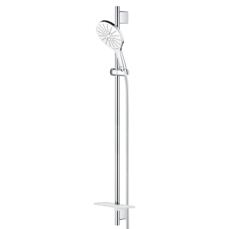 Sprchový set GROHE Rainshower SmartActive na stěnu s poličkou měsíční bílá 26594LS0