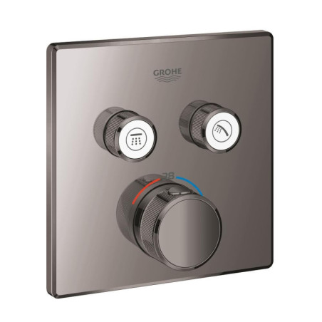 Sprchová a vanová baterie GROHE Smart Control bez podomítkového tělesa Hard Graphite 29124A00